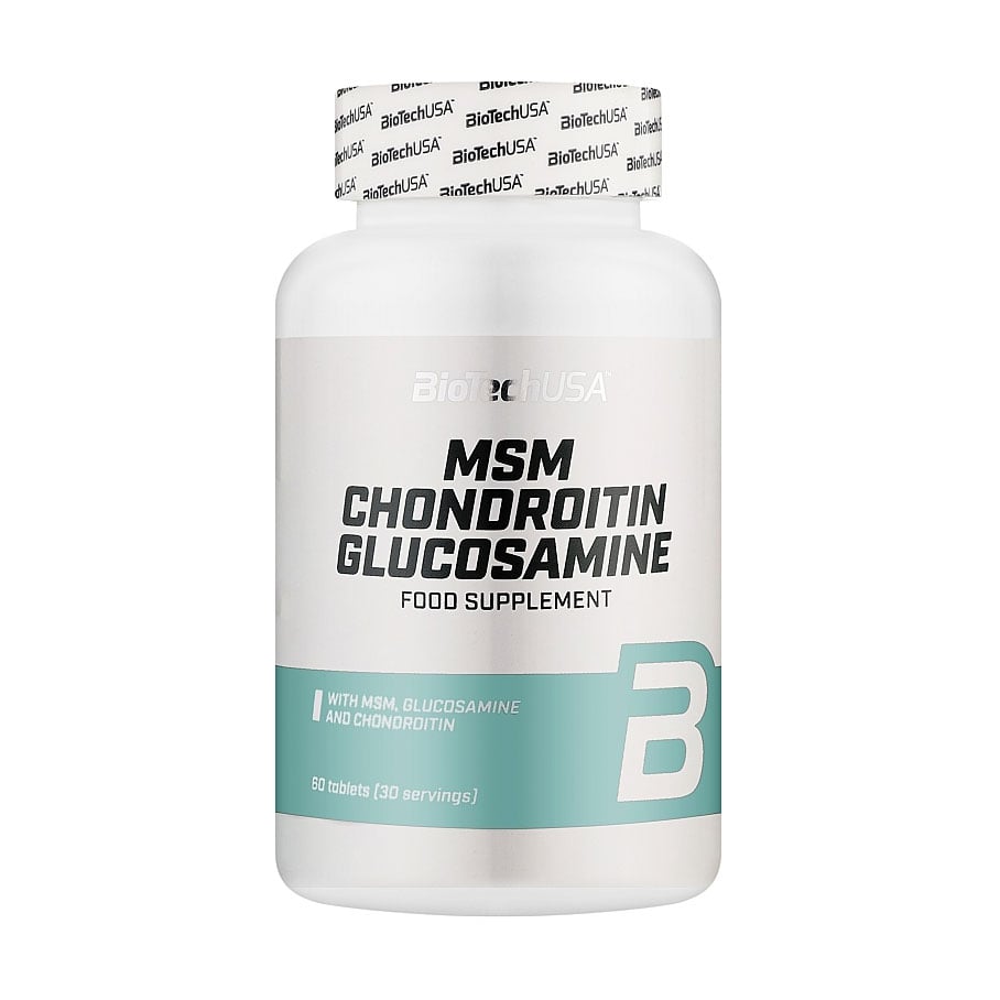 Комплекс для суглобів та зв'язок BioTechUSA MSM Chondroitin Glucosamine, 60 таблеток